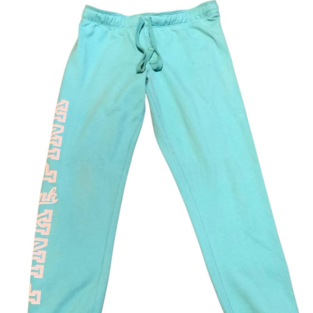 PINK by Victoria’s Secret Light Blue Logo Jogger Sz.S